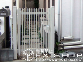 の門扉 ハイ千峰 片開き 柱使用 施工例