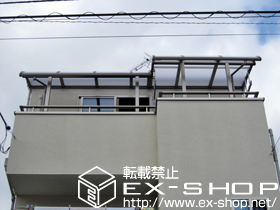 のバルコニー・ベランダ屋根 パワーアルファ RB型 単体 屋根タイプ 積雪〜30cm対応 施工例