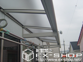 のバルコニー・ベランダ屋根 ヴェクターテラス F型 ルーフタイプ 連棟 積雪〜20cm対応 施工例