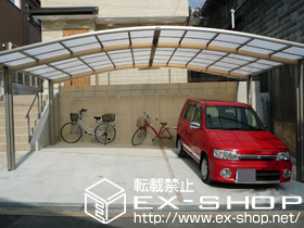 のカーポート カーブポートシグマIII ワイド　積雪〜20cm対応 施工例