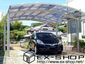 のカーポート プレシオスポート ワイド 積雪〜20cm対応 施工例