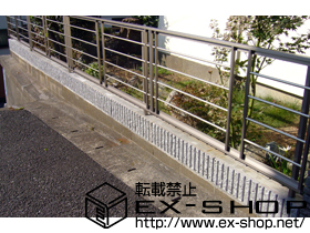 のフェンス・柵 ライフモダンII BP型フェンス フリーポールタイプ 施工例