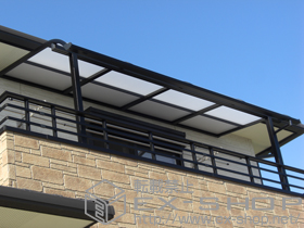 のテラス屋根 ライザーテラスII R型 テラスタイプ　積雪〜20cm対応 施工例