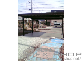 のカーポート ジーポートneo Aタイプ 2台用 積雪〜100ｃｍ対応 施工例