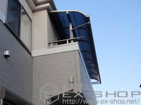 のバルコニー・ベランダ屋根 ライザーテラスII R型 屋根タイプ 連棟 積雪〜20cm対応 施工例