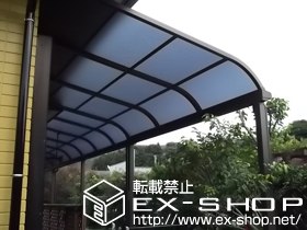 のテラス屋根 ライザーテラスII R型 テラスタイプ 単体　積雪〜20cm対応 施工例