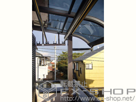 のバルコニー・ベランダ屋根 プレシオステラス R型 屋根タイプ 単体 積雪〜20cm対応 施工例