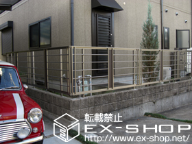 のフェンス・柵 ライフモダンII BP型フェンス　フリーポール仕様 施工例