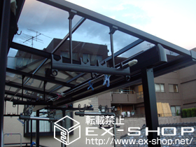 のバルコニー・ベランダ屋根 ライザーテラスII F型 屋根タイプ 単体 積雪〜20cm対応 施工例