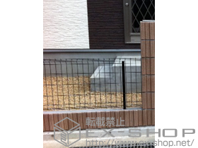 のフェンス・柵 イーネットフェンス1F型 自由柱タイプ 施工例