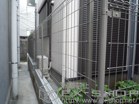 のフェンス・柵 イーネットフェンス1F型 自由柱タイプ 施工例