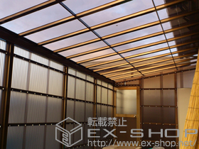 のテラス屋根 ライザーテラスII F型 連棟 テラスタイプ 施工例