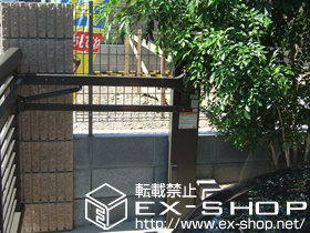 のフェンス・柵 ハイグリッドフェンスN8型 フリーポールタイプ 施工例