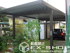 のカーポート テリオスポートIII 3000 4本柱　積雪〜100cm対応 施工例