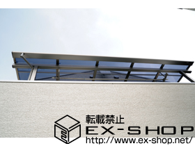 のバルコニー・ベランダ屋根 ライザーテラスII F型 単体 屋根タイプ 施工例