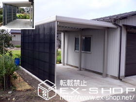 のカーポート ジーポートneo Bタイプ 積雪〜100ｃｍ対応 施工例