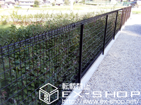 のフェンス・柵 メッシュフェンス G10　フリー支柱タイプ 施工例