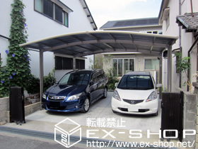 のカーポート カーブポートシグマIII   ワイド　積雪〜20cm対応 施工例