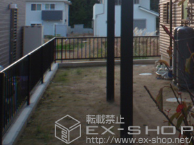 のフェンス・柵 レスティナフェンス21型　自由柱タイプ 施工例