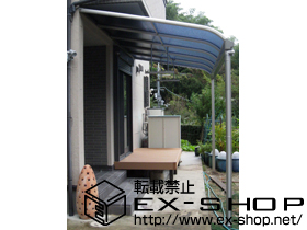 のテラス屋根 ヴェクターテラス R型 テラスタイプ 単体　積雪〜20cm対応 施工例