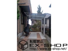 のカーポート アーキフィット 単体　積雪〜30cm対応＋着脱式サポートT 2本入り ロング柱用＋母屋補強材 57用 施工例