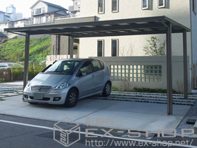 のカーポート アーキデュオ プレミアムワイド　積雪〜20cm対応 施工例