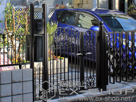 の門扉 オルニス門扉2型　親子開き 施工例