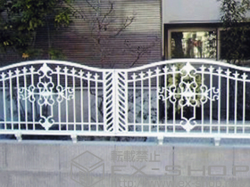 のフェンス・柵 フェスタB型フェンス フリーポールタイプ 施工例