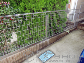 のフェンス・柵 ユメッシュフェンスZ型フェンス　フリーポール 施工例