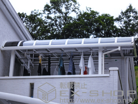 のバルコニー・ベランダ屋根 パワーアルファ RB型 屋根タイプ 単体　積雪〜30cm対応 施工例