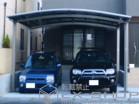 のカーポート カーブポートシグマIII ワイド 積雪〜30cm対応 施工例