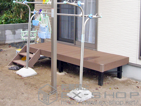 のウッドデッキ リウッドデッキ200＋ステップ2段（Sタイプ） 施工例