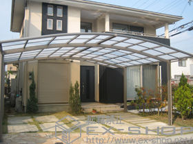 のカーポート カーブポートシグマIII ワイドタイプ 積雪〜30cm対応 施工例