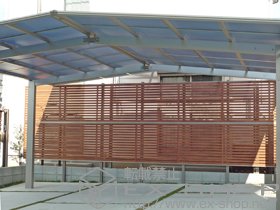 のカーポート エフルージュ M合掌 積雪〜20?対応 施工例