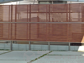 のフェンス・柵 ライフモダンＩＩ Ｂ3型フェンス 多段柱施工 施工例