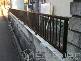 のフェンス・柵 レスティナフェンス21型　自由柱タイプ 施工例