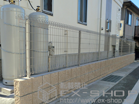のフェンス・柵 メッシュフェンス G10-R 施工例