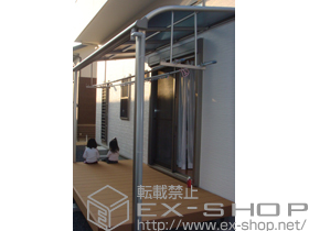 のテラス屋根 プレシオステラス R型 テラスタイプ 単体　積雪〜20cm対応 施工例