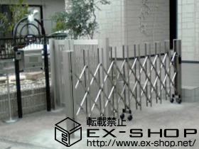 のカーゲート トリップゲート PA型 ノンレール 片開き 施工例