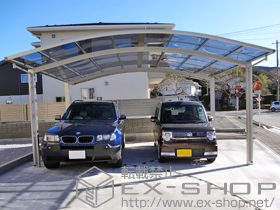 のカーポート プレシオスポート ワイド 積雪〜20?対応 施工例