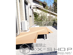 のウッドデッキ リウッドデッキ200＋リウッドステップ２段　Ｓタイプ 施工例