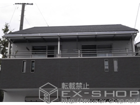 のバルコニー・ベランダ屋根 ライザーテラスII R型 1,500 屋根タイプ 連棟　積雪〜50cm対応 施工例