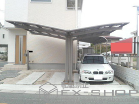 のカーポート カーブポートシグマIII Y合掌　積雪〜20cm対応 施工例