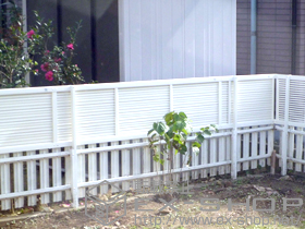 のフェンス・柵 シャレオR5型フェンス　フリーポールタイプ 施工例