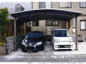 のカーポート カーブポートシグマ?ワイド 積雪〜20cm対応 施工例