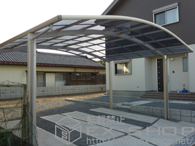 のカーポート プレシオスポート ワイド 積雪〜20cm対応 施工例