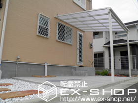 のテラス屋根 ライザーテラスII F型 テラスタイプ 単体　積雪〜20cm対応 施工例