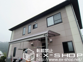 のテラス屋根 ライザーテラスII R型 1500 単体 テラスタイプ 積雪〜50cm対応＋吊下げ式物干し　標準2本入り 施工例