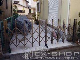 のカーゲート トリップゲートPA型 錠なし ノンレール 片開き 施工例