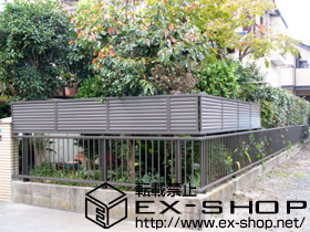 のフェンス・柵 ハイサモア フリーポールタイプ 施工例